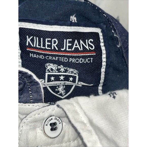 Killer Jeans XXL White Button Down Men’s Casual Shirt Slim Fit Designer - Picture 7 of 9